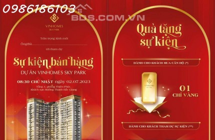 SỰ KIỆN BÁN HÀNG DỰ ÁN VINHOMES SKY PARK BẮC GIANG